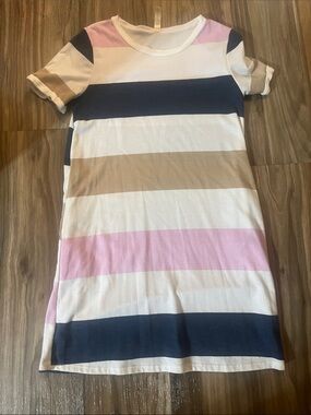 Striped T-shirt dress